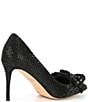 Color:Black - Image 2 - Belgravia All Over Crystal Drench Bow Pumps