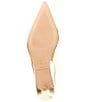 Color:Gold - Image 6 - Belgravia Leather Slingback Drench Pumps