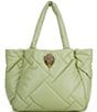 Kurt Geiger London Kensington Shopper Puff Tote Bag, Color:Khaki - Image 1