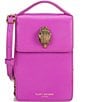 Kurt Geiger London Bond Purple Phone Crossbody Bag, Color:Purple - Image 1