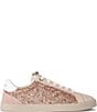Kurt Geiger London Britton Silver Glitter Ornament Lace Up Sneakers - Image 1