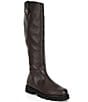 Color:Brown - Image 1 - Carnaby Eagle Head Leather Lug Sole Tall Riding Boots