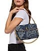 Kurt Geiger London Celia Denim Paisley Shoulder Bag - Image 6