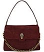 Kurt Geiger London Celia XL Leather Croc Double Chain Handle Shoulder Bag - Image 1