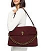 Kurt Geiger London Celia XL Leather Croc Double Chain Handle Shoulder Bag - Image 2