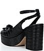 Kurt Geiger London Chelsea Crocodile Embossed Leather Closed Ankle Strap Platform Pumps - Image 3