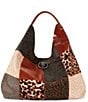 Kurt Geiger London Chelsea Large Animal Patchwork Slouch Hobo Shoulder Bag - Image 1
