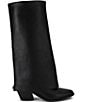 Kurt Geiger London Chiltern Folded Leather Tall Boots - Image 2