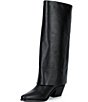 Kurt Geiger London Chiltern Folded Leather Tall Boots - Image 5