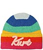 Kurt Geiger London Colorblock Rainbow Beanie - Image 1