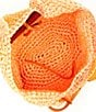 Color:Orange - Image 3 - Crochet Small Tote Bag