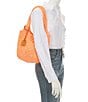 Color:Orange - Image 4 - Crochet Small Tote Bag
