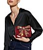 Kurt Geiger London Crystal Bow Shoreditch Chain Wallet Crossbody Bag, Color:Red - Image 5