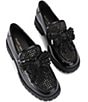 Kurt Geiger London Crystal Embellished Bow Leather Loafers - Image 2