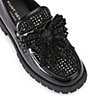 Kurt Geiger London Crystal Embellished Bow Leather Loafers - Image 4