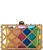 Kurt Geiger London Crystal Quilt Box Clutch, Color:Multi - Image 1