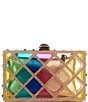 Kurt Geiger London Crystal Quilt Box Clutch, Color:Multi - Image 2