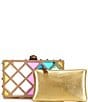 Kurt Geiger London Crystal Quilt Box Clutch, Color:Multi - Image 3