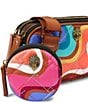 Kurt Geiger London Double Zip Kensington Camera Crossbody Bag, Color:Rainbow Multi - Image 4