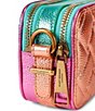 Kurt Geiger London Small Kensington Double Zip Metallic Colorblock Camera Crossbody Bag - Image 4