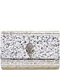 Color:Silver - Image 1 - Drench Metallic Party Clutch