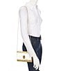 Kurt Geiger London Drench Metallic Party Clutch, Color:Gold - Image 4