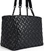 Kurt Geiger London Drench Quilted Leather Shopper Tote Bag, Color:Black - Image 3