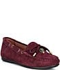 Kurt Geiger London Eagle Bow Tie Gold Ornament Boat Moccasins - Image 1