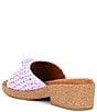 Color:Lilac - Image 3 - Eagle Crochet Cork Slide Sandals