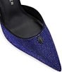 Kurt Geiger London Eagle Crystal Embellished Logo Ornament Pointed Toe Ankle Strap Pumps - Image 5