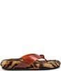 Kurt Geiger London Eagle Leopard Furry Jelly Pool Flip Flops - Image 1