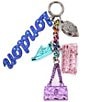Kurt Geiger London Eagle Mix Keyring Bag Charm, Color:Blue Multi - Image 1