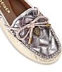 Color:Metal Combo - Image 4 - Quilted Metallic Rainbow Eagle Head Bow Moccasins