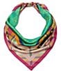 Kurt Geiger London Eagle Toss Silk Square Scarf - Image 1