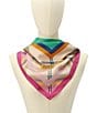 Kurt Geiger London Eagle Toss Silk Square Scarf - Image 5