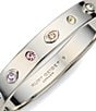 Kurt Geiger London Evil Eye Bangle Bracelet, Color:Silver/Pastel Multi - Image 2