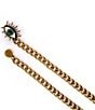 Color:Antique Brass - Image 5 - Crystal Embellished Evil Eye Chain Belt