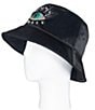 Color:Black - Image 4 - Evil Eye Crystal Embellished Bucket Hat