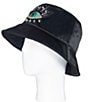 Kurt Geiger London Evil Eye Crystal Embellished Bucket Hat, Color:Black - Image 4