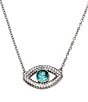 Color:Blue - Image 2 - Evil Eye Crystal Pendant Necklace