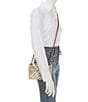 Color:Cream - Image 4 - Fabric Kensington Mini Stone Crossbody Bag