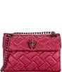 Kurt Geiger London Fabric Mini Kensington Crystal Crossbody Bag, Color:Pink Comb - Image 1