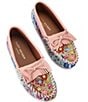 Kurt Geiger London Floral Beaded Ornament Moccasins - Image 2