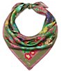 Kurt Geiger London Floral Silk Square Scarf - Image 1