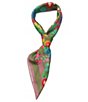 Kurt Geiger London Floral Silk Square Scarf - Image 4