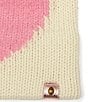 Kurt Geiger London Fuzzy Heart Beanie, Color:Bone - Image 4