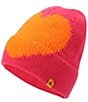 Kurt Geiger London Fuzzy Heart Beanie, Color:Fuchsia - Image 3