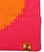 Kurt Geiger London Fuzzy Heart Beanie, Color:Fuchsia - Image 4