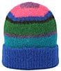 Kurt Geiger London Fuzzy Striped Beanie, Color:Multi - Image 2