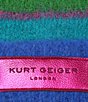 Kurt Geiger London Fuzzy Striped Beanie, Color:Multi - Image 4